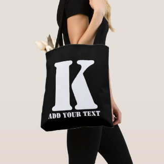 Tote Bag K Monogramme classique tendance mariage personnali