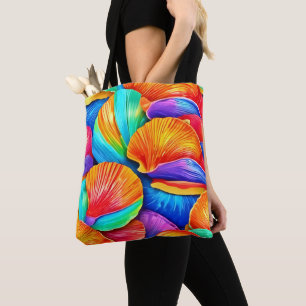 Tote Bag Kaleidoscope des coquilles océaniques