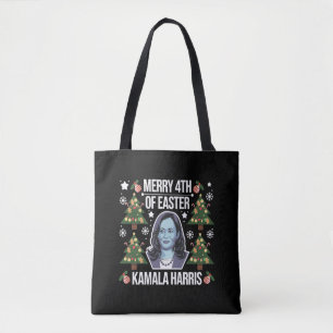 Tote Bag Kamala Harris Noël Santa Joyeux 4ème de Pâques