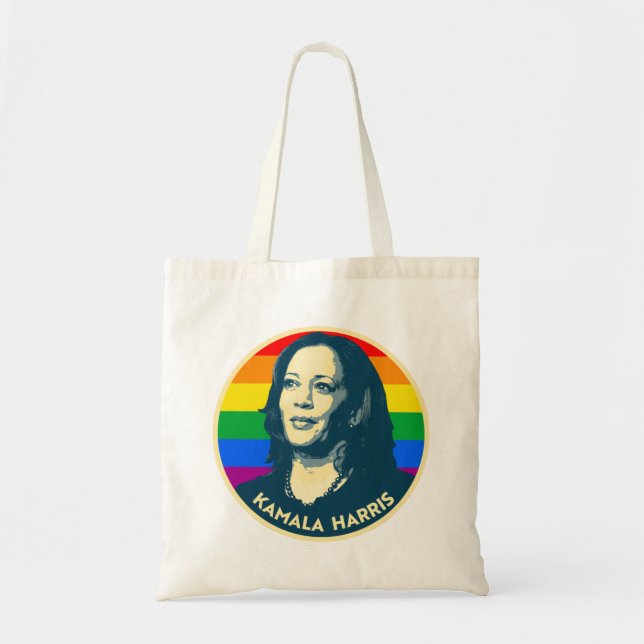 TOTE BAG KAMALA HARRIS PRIDE BADGE (Devant)