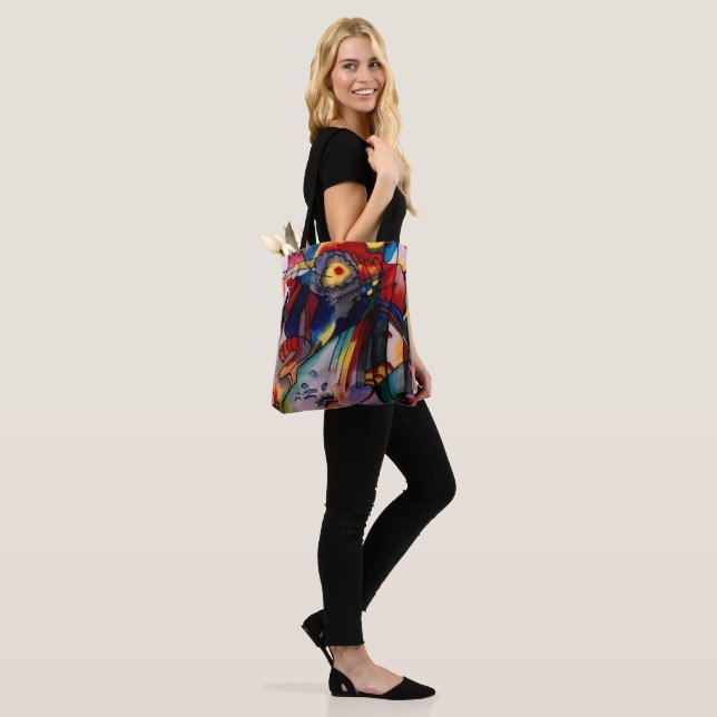 Tote Bag Kandinsky - 293, célèbre oeuvre d'art, (Sur le modèle)