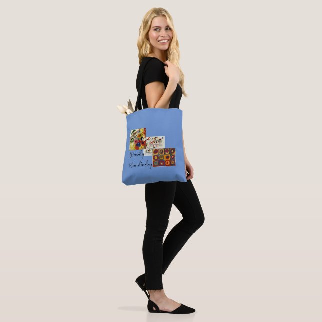 Tote Bag Kandinsky - Collage de trois tableaux (Sur le modèle)
