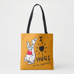 Tote Bag Kanga et Roo I Love Hugs (avec maman)