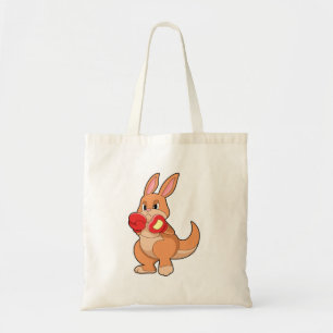 Tote Bag Kangourou à la boxe avec gants de boxe