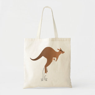 Tote Bag Kangourou mignon avec le bébé dans la poche
