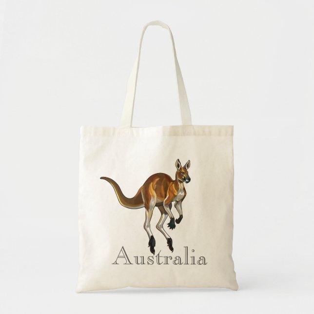 Tote Bag kangourou rouge (Devant)