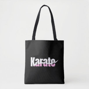 Tote Bag Karate Martial Arts Girl Rose