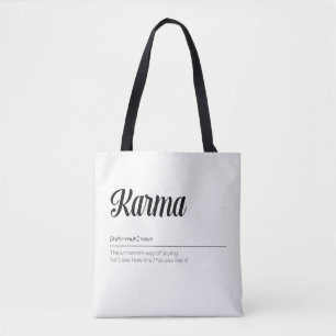 Tote Bag Karma Définition Drôle