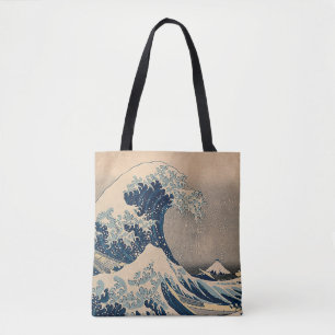 Tote Bag Katsushika Hokusai. La Grande Vague de Kanagawa