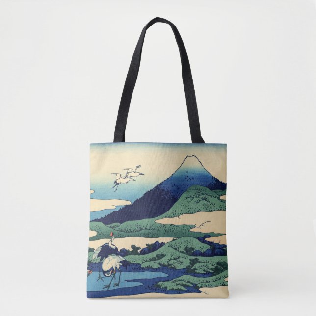 Tote Bag Katsushika Hokusai - Umegawa dans la province de S (Devant)