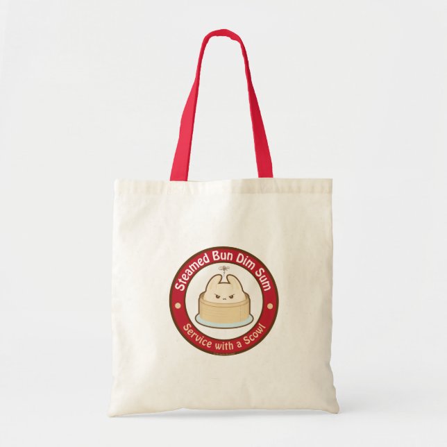 Tote Bag Kawaii a cuit le petit pain à la vapeur Dim Sum (Devant)