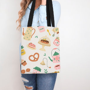 Tote Bag Kawaii Kitchen Tea Amateurs et conception de boula