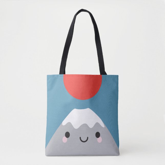 Tote Bag Kawaii Mt Fuji San (Devant)