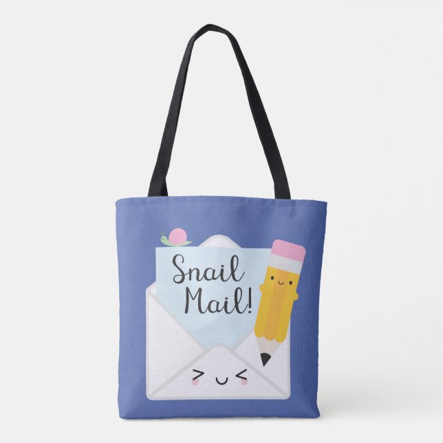 Tote Bag Kawaii Snail (Dos)