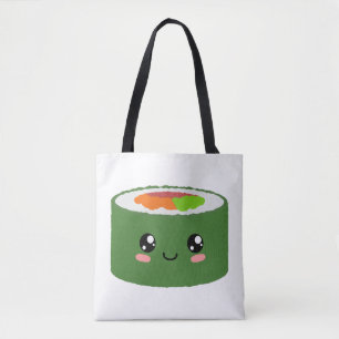 Tote Bag Kawaii Sushi