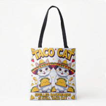 Kawaii Taco Cat Palindrome Fiesta Art