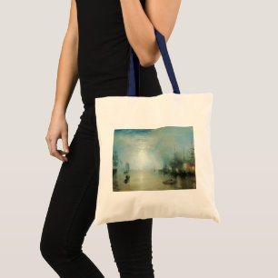 Tote Bag Keelmen embarquant du charbon au clair de lune par