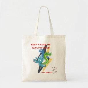 Tote Bag Keep Clear Of Electric Eels
