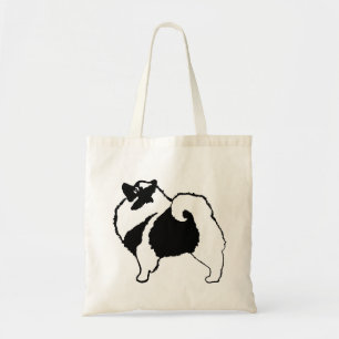 Tote Bag Keeshond Graphics - Cute Original Chig Art