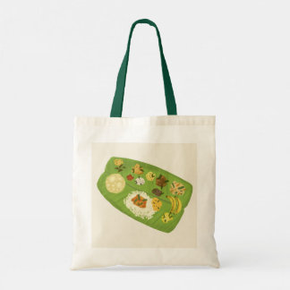 Tote Bag Kerala Sadya Banana Leaf Meal illustration 
