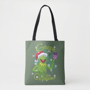 Tote Bag Kermit la grenouille  Noël vert
