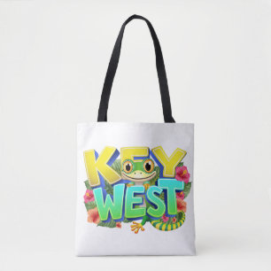 Tote Bag Key West Gecko Floride