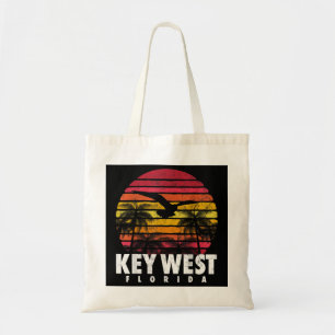 Tote Bag Key West T Shirt Mile 0 Floride Signal Tee Rusted