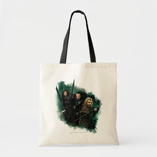 Tote Bag Kili, THORIN OAKENSHIELD™, & Fili Graphic (Devant)