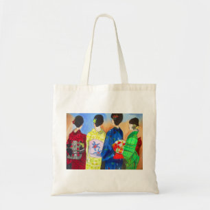 Tote Bag Kimono de printemps japonais Geisha art