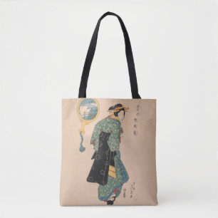 Tote Bag Kimono Woman Courtesan