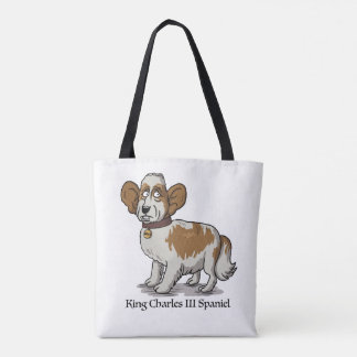 Tote Bag King Charles III Spaniel - Cartoon