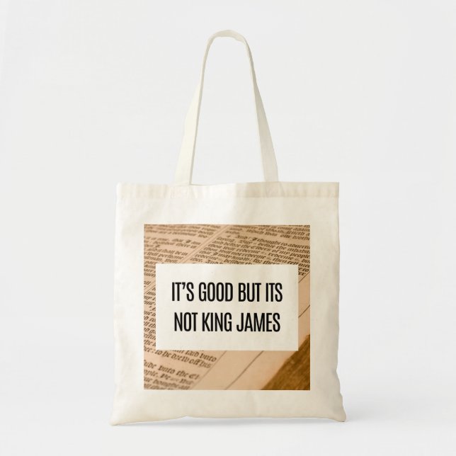 Tote Bag King James Bible Love Funny Fourre-tout Christian (Devant)