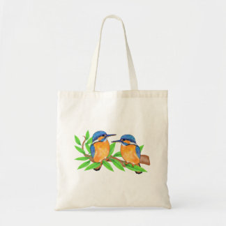 Tote Bag Kingfisher oiseau sur branche nature art des oisea