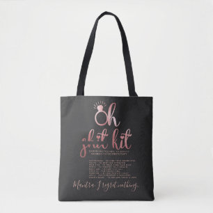 Tote Bag Kit rose Gold Bachelorette Personnalisé