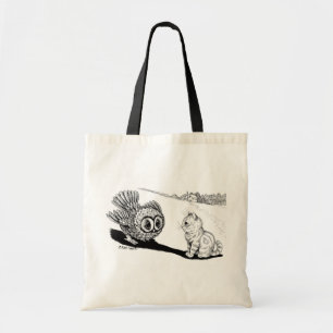 Tote Bag Kitten et Owl, Louis Wain