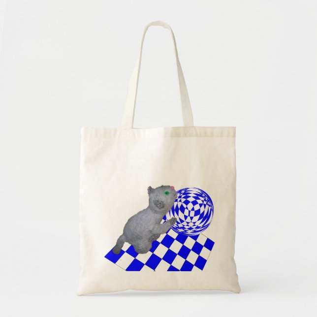 Tote Bag - Kitten Rolling Ball (Devant)