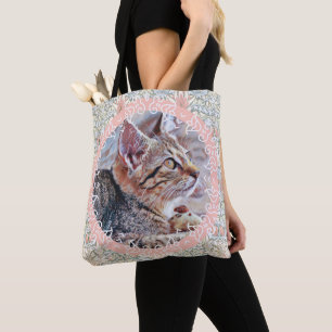 Tote Bag Kitty Chat Amateurs Sweet Vintage Style Fourre-tou