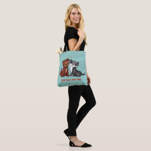 Tote Bag Kitty et Puppy, Modifier votre texte