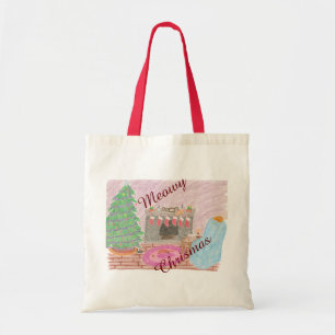 Tote Bag Kitty-mas Mischief (Noël)