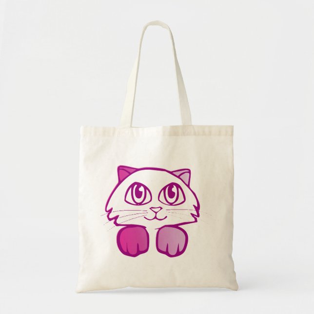 Tote Bag Kitty pourpre (Devant)