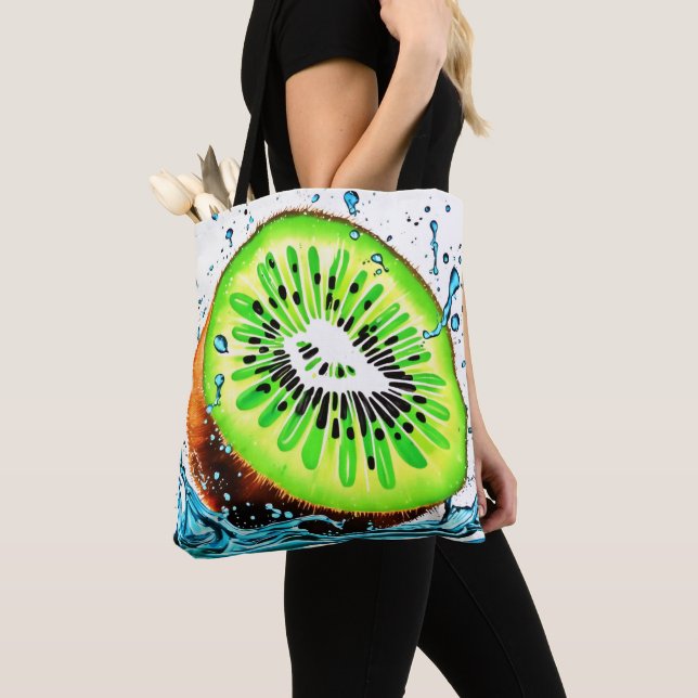 Tote Bag Kiwi Splash of Freshness (De près)