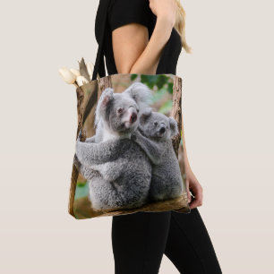 Tote Bag Koala avec un bébé dans un arbre en Australie