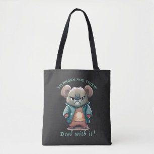 Tote Bag Koala Têtu Devoir Avec Elle Mignonne Adorable Drôl