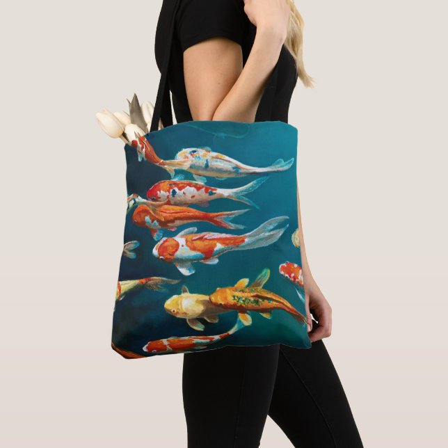 Tote Bag Koi Ballet - (De près)