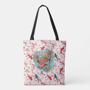 Tote Bag Koi Fish