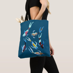 Tote Bag Koi Fish aquarelle