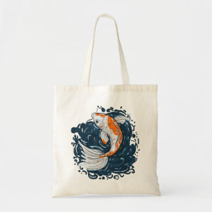 Tote Bag Koi Poisson maître de courbure