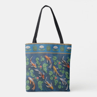 Tote Bag Koi Pond