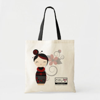 Tote Bag Kokeshi gothique Fourre-tout