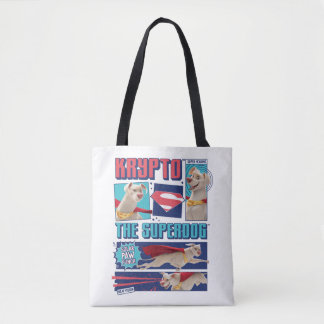 Tote Bag Krypto Les Panneaux De Bande Dessinée Super-Chien